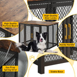 GarveeLife 48 in Large Dog Crate Furniture with Top Access Door, Heavy Duty Dog Crate Wooden Indoor Decorate Pet Cage, Indestructible Pet Dog Cage for Medium to Large Dogs