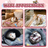 6 Pcs Washable Guinea Pig Blankets Absorbent Small Animal Fleece Bedding Waterproof Cage Liners Reusable Pet Pee Pad Sleep Mat Cover for Rabbit Rat Hamster Ferret Chinchilla Hedgehog (16"x24")