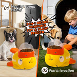 Fanosy Interactive Dog Toys Food Puzzle Slow Feeder, Cat Treat Dispenser Toy Duck-Shaped Enrichment Toy for Small Medium Dogs and Cats, IQ Training and Exercise Small Animal Bowls