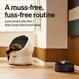 PETLIBRO Automatic Litter Box and Cat Feeder for Wet Food and Self Cleaning Litter Box with AI Waste Analysis and Multi-Cats Recognition