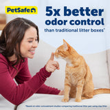 PetSafe ScoopFree Crystal Litter Tray Refills – Lavender Crystals, 3-Pack – Disposable Tray – Includes Leak Protection & Low Tracking Litter – Absorbs Odors on Contact