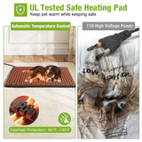 GUTINNEEN Heated Dog House for Outside Insulated Large Dog House Outdoor with Safe Heated Pad, Chew-Proof Metal Frame and Insulated Liner for Medium to Large Dogs, 37.4" L x 50.9" W x 37.2" H