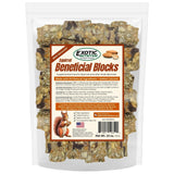 Exotic Nutrition Squirrel Beneficial Blocks - Healthy & Unique Supplemental Food with Nuts & Seeds, 10 oz