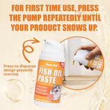 Just Try 3.38 Fl Oz Fish Oil Paste Salmon Oil & Cat Vitamins for Indoor Cats, Omega-3 Supports Skin & Coat Health, Chicken Flavor