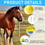 Suilung 48 Inch Giant Herding Ball, Anti Burst Ball, Horse Toys for Horse Entertainment Play, Pump Included(Yellow)
