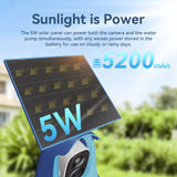 LongPlus Bird Baths Fountain Outside：Bird Bath with 2K Camera, Solar Powered Outdoor Birdbath with Color Night Vision Camera, AI Bird Identification, Ideal Gift for Nature Lover, Parent, Friend