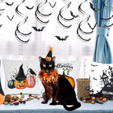 Cat Witch Halloween Costume Suit, Hmxpls Small Dogs & Cats Tutu Collar and Witch Pumpkin Hat Cute Costume Suit Kitten Outfit Clothing for Birthday Party Thanksgiving Christmas Holiday