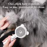 3-in-1 Pet Spray Hair Comb, Self-Cleaning Pet Grooming Brush, Anti-Static Cat Steamy Brush for Effective Hair Removal, Steamy Cat Brush Dogs Hair Grooming Brush Misting, LED, Bear Shape