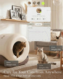 Furrytail Automatic Litter Box Self Cleaning with Night Light, Gray
