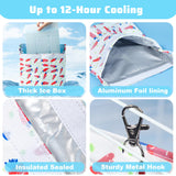 Jevnd No Condensation Rabbit Cooling Pouch with Ice Box for Cage, Up to 12-Hour Cool Ice Bag Hanging for Summer, Washable Arc-Chill Cooling Pack for Small Animal Bunny Chinchilla Ferret Guinea Pig