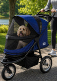 Pet Gear No-Zip Jogger Pet Stroller for Cats/Dogs, Navy
