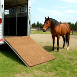 Tinideya Horse Trailer Mat 4x6 ft, Natural Coconut Coir, Heavy Duty Woven Design for Horse & Livestock Trailers, Durable Flooring Padding, Easy to Clean, Indoor & Outdoor Use