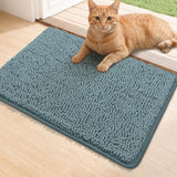 Bcoimo Super Absorbent Cat Door Mat, 24"*17" Anti Slip Mat for Muddy Paws, Pet Rugs for Dirty Paws Washable that Absorbs Moisture and Dirt, for Cat Cage and Pet Resting Carpet