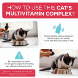 L Lysine for Cats with Taurine & Probiotic – A and B Vitamins Help with Watery Eyes, Sneezing, Cough, Allergies – Feline Upper Respiratory Supplement Works as a Natural Antibiotic for Cats – 2 Oz