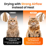 JirPet Pet Dryer Box, Pet Hair Dryer with Smart Chip Safety, 75L Dog Dryer Box with Quiet 40dB Drying, Auto Temp & Humidity Control, Strong Airflow for Long Hair Dogs & Cats, Professional Pet Dryer