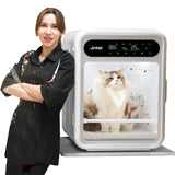 JirPet Pet Dryer Box, Pet Hair Dryer with Smart Chip Safety, 75L Dog Dryer Box with Quiet 40dB Drying, Auto Temp & Humidity Control, Strong Airflow for Long Hair Dogs & Cats, Professional Pet Dryer