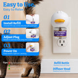 Barkwave Cat Calming Pheromone Diffuser Kit, Stress Relief, 1 Plug-in 2 Refills