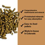 Formula 707 Daily Essentials Ration Balancer Supplement for Horses, 25 lb Bag – 200 Servings – Concentrated Complete Vitamin & Mineral Pellet