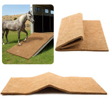 Tinideya Horse Trailer Mat 4x6 ft, Natural Coconut Coir, Heavy Duty Woven Design for Horse & Livestock Trailers, Durable Flooring Padding, Easy to Clean, Indoor & Outdoor Use