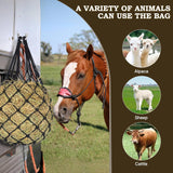 MIYABALA Hay Net for Horses,Slow Feed Hay Bag for Horses Goat Sheep,Hanging Hay Feeder Bag for Horses Stable Stall Paddock Rest Toy