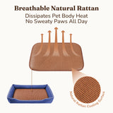 Den&Den Soft Dog Bed 39.4" W for Large Dogs & Cats, High-Density Support