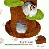 Wisfor Modern Cat Tree Tower: 58Inch Tall Cats Tree for Large Cats with Multi Condos - Indoor Wooden Kitty Tree House Sturdy with Scratching Post