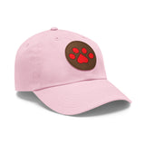 Hat with Paw Print Leather Patch - Pet Lovers