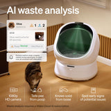 PETLIBRO Automatic Litter Box and Cat Feeder for Wet Food and Self Cleaning Litter Box with AI Waste Analysis and Multi-Cats Recognition