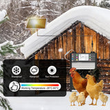 Automatic Chicken Coop Door, Smart TUYA APP Controlled, WiFi Enabled, Door Status Detection, Solar Powered, Anti Pinch, Auto Chicken Door with Timer & Light Sensor, LCD Display, 5 Modes