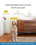 Furbo Mini Pet Camera [Subscription Required] Unlock Camera w/Paid Plan: Home Security with Dog & Cat Safety Alerts, 2-Way Audio, Mountable Smart Cam (Low Risk, 3mo Min. Cancel Anytime)