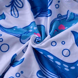 PetWarm Dog Surgery Suit, Dog Surgical Recovery Suit Female and Male, Onesie for Dogs, Spay Neuter Bodysuit for Abdominal Affected Areas Sensitive Skin Areas, Marine Animal Patterns, White, XS