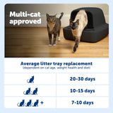 PetSafe ScoopFree Crystal Pro Self-Cleaning Litter Box, Black