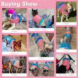 cyeollo Dog Costume Mermaid Costumes for Small Dogs Halloween Outfit Holiday Birthday Party Dog Clothes Outfits Sparkly Pet Costumes Size M
