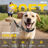 Fida Upgraded Retractable Dog Leash 30ft, Heavy Duty Pet Walking Leash for Medium/Large Breed up to 110 lbs, 360° Tangle-Free Long Retract Dog Lead, Soft Grip, One-Hand Brake, Black