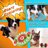 Goohomeey Dog Puzzle Feeder for Small/Middle Breeds - Adjustable Treat Dispenser Funny Slow Feeder Puppy Enrichment Training Toy Pet Interactive Toys Lick Mat Dogs to Keep Dog/Cat Busy