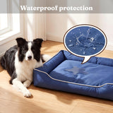 Den&Den Soft Dog Bed 39.4" W for Large Dogs & Cats, High-Density Support