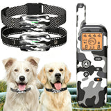 Htcuto 2-in-1 Dog Fence & Trainer, 3500ft, 4 Modes, IPX7, No Fee | Dual-RF Signal 84Hrs Active Use, 2Hrs Fast Charge，for Dogs 10-130 lbs