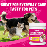 Just Try 7OZ Taurine Powder - Cat & Dog Heart Supplement with Taurine & CoQ10 - Support Heart, Vision and Immune System Health