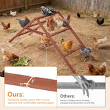 PETSFIT Wooden Chicken Roosting Bars for 10-12 Chickens, Easy Assembly