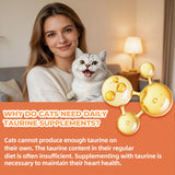Just Try 16 OZ Taurine Treats with Coenzyme Q10 for Cats - Coq10 & Taurine for Cat to Support Feline Heart Health - Chicken Flavored Chews - Vitamins Snacks Treats