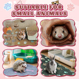 6 Pcs Washable Guinea Pig Blankets Absorbent Small Animal Fleece Bedding Waterproof Cage Liners Reusable Pet Pee Pad Sleep Mat Cover for Rabbit Rat Hamster Ferret Chinchilla Hedgehog (16"x24")