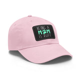Mom Dog Lover Dad Hat with Leather Patch