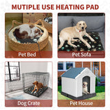 GOLOPET Large Dog Heating Pad 36x24 in with Smart Thermostat Switch and Power Line Protection Tube,Obtained MET and UL Dual Certification,Waterproof Pet Heating Pad for Dogs,with Plush Fabric Cover