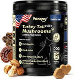 Petnanny Turkey Tail Mushroom Chews for dogs, Natural Herbal Mushroom Supplement with Turkey Tail, Reishi & Matsutake, Immune Support for Lumps & Bumps, Joint Comfort & Digestive Health,Chicken Flavor