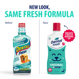 Dental Fresh Water Additive for Dogs and Cats, Clean Teeth and Fresh Breath, Daily Pet Oral Care Just Add to Water, Flavorless, 8 fl oz