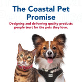 Coastal - Li’l Pals Reflective Leash - Extra-Narrow Width and E-Z Snap - Red with Reflective Bones and Triangles - 3/8” x 6’