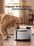 Pokpet 10L Cat Dog Water Fountain, Stainless Wireless Pet Water Bowl