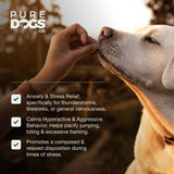 Pure Dogs Calming Chews for Anxiety & Stress Relief - Dog Treats with Organic Hemp & GABA - Soothe Scratching & Restlessness - 90 Calming Treats