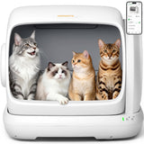 Meowant Self-Cleaning Cat Litter Box, 106L Large Capacity for Multiple Cats