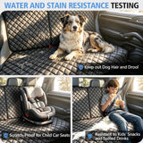 Car Rear Seat Protector, PU Leather Dog Bench Seat Cover for Back Seat